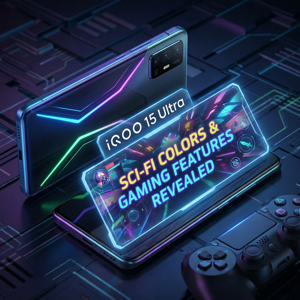 iQOO 15 Ultra Design: Sci-Fi Colors & Gaming Features Revealed